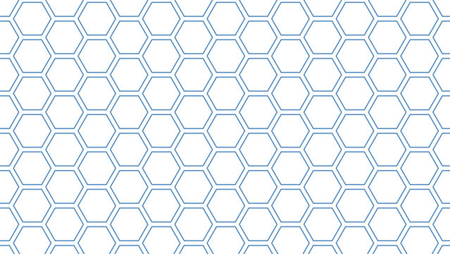 Hexagonal pattern design with clean lines