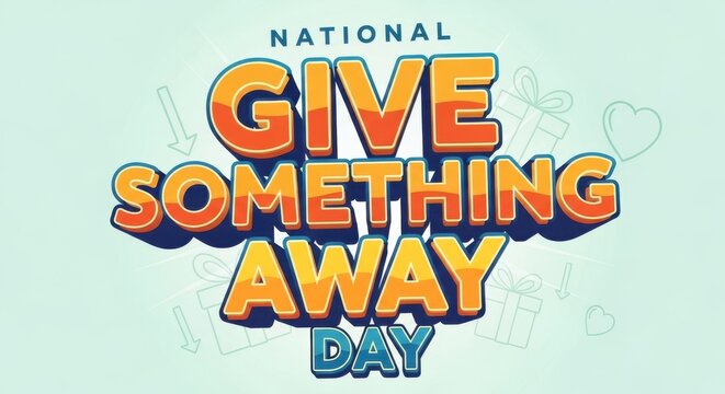 National Give Something Away Day promotional graphic