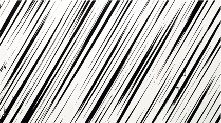 Obraz premium Abstract diagonal black and white brush strokes pattern, textured background with dynamic lines, artistic and modern design element