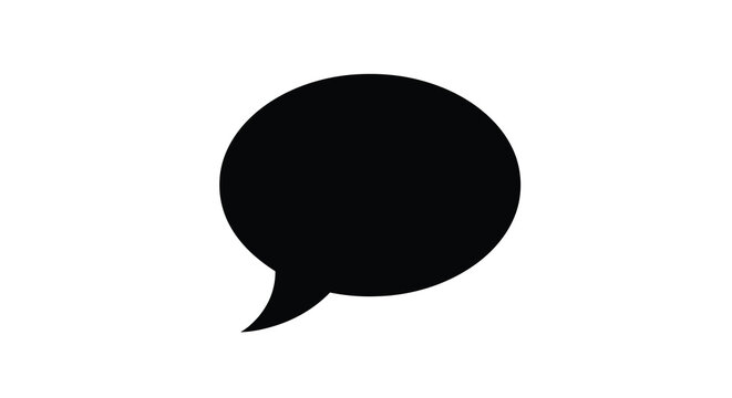 speech bubble silhouette high quality professional detailed modern