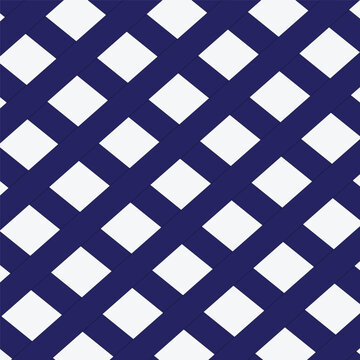 Navy blue and white diamond pattern background with crisscross design geometric texture abstract colorful.  Resizable and editable, EPS 10.