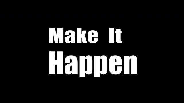Goal Achievement Concept Animation - Make It Happen