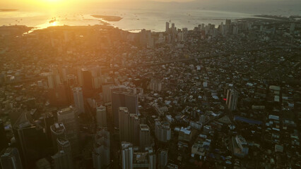 Makati district and Manila city aerial © Kokhanchikov