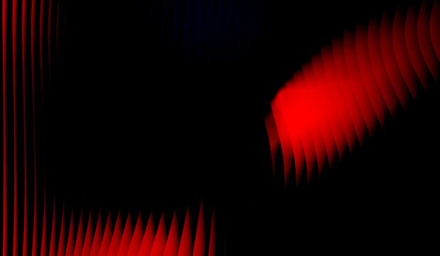 Abstract digital art a fiery cascade of red and black pixels