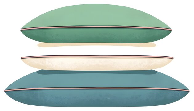 vector illustration of a pillow