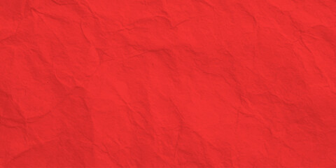 Fototapeta premium bright red textured paper background with subtle crumpled fiber ripples and elegant grainy craft parchment surface. vibrant red textured background featuring organic, subtle crumpled patterns