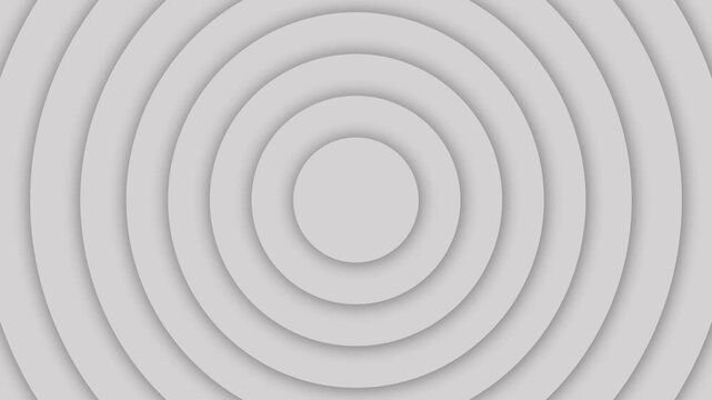 Wave transmit. Concentric circles shadow effects in a minimalist grey palette creates a smooth gradient and modern abstract design for diverse visual projects