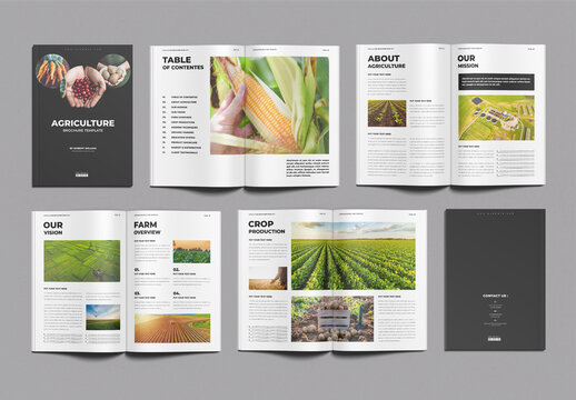 Agriculture Brochure Template Design