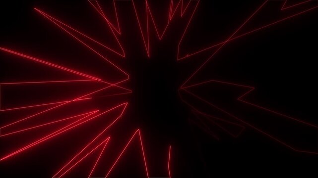 Abstract Starburst Motion Graphic Background with Radiating Light Rays