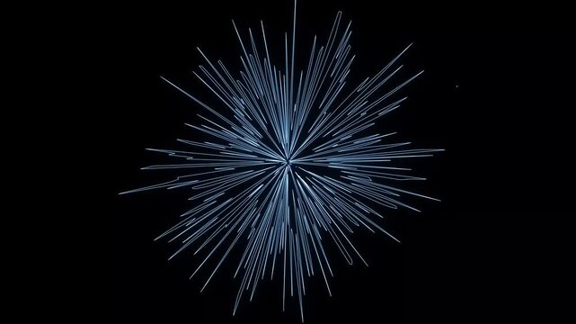 Abstract Starburst Motion Graphic Background with Radiating Light Rays
