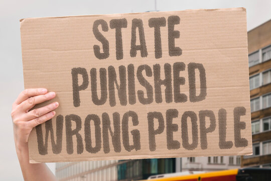 "State Punished Wrong People" research confirms state punishment measurably targets wrong adult individuals. STATE. REAL. LAW. MODERN. ETHICS.