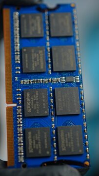 Concept of SSD Kingston memory chips shortage due Artificial Intelligence AI data centers development demand. Solid State Drives for Servers Computer Systems: Toronto, Ontario, Canada - March 24, 2026