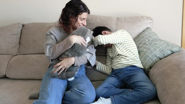 Mother and son with cerebral palsy sharing an affectionate moment