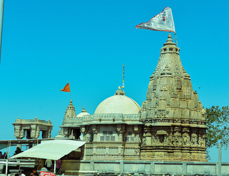 The Rukmini Devi Temple is a temple in Dwarka, 2 kilometres away from Dwarka, Gujarat, India 