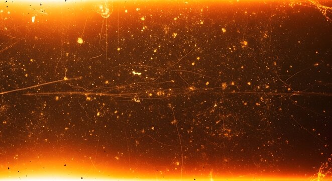 Old dirty film texture with warm amber flares grainy noise and an uneven distressed surface