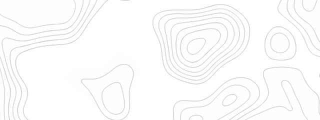 Vector lines seamless pattern sea map topography design. White wave paper curved reliefs Contour maps. Discovery topographic texture backdrop landscape earth style trail map geography design.  © Alibuss