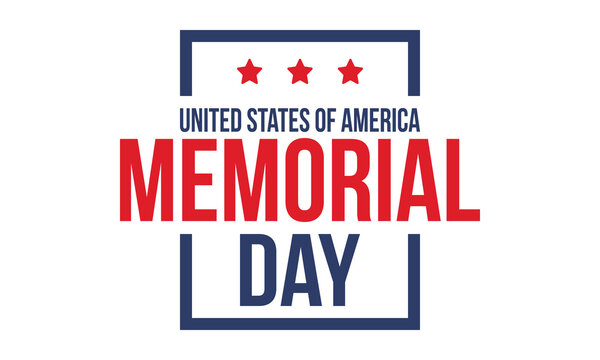 Memorial Day in United States. Remember and Honor. Federal holiday for remember and honor persons who have died while serving in the United States Armed Forces. Celebrated in May. Vector poster