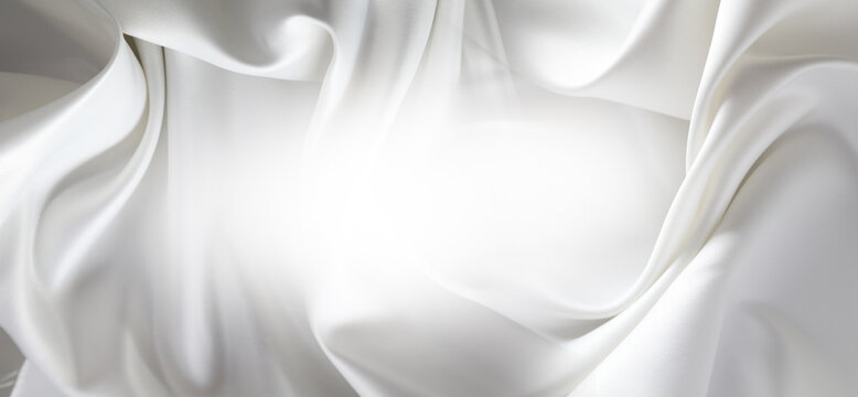White silk fabric