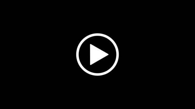 play button icon animation sequence high quality professional