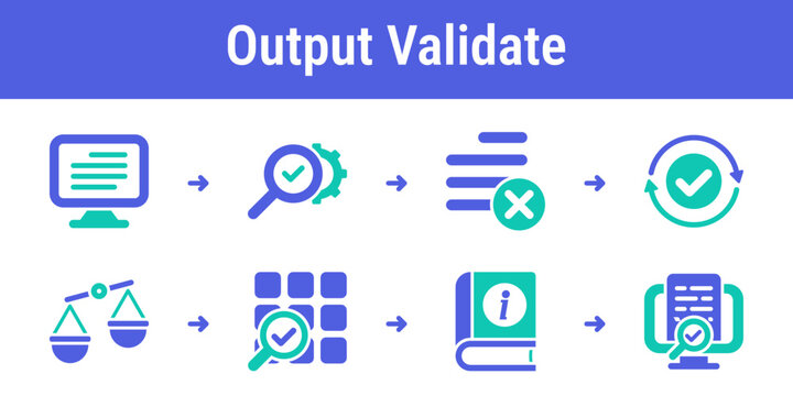 Logical sequence for checking generated fields detecting errors retrying output and comparing samples Useful for QA dashboards parser tools and AI product testing