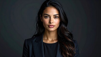 Fototapeta premium Professional Business Woman Confident Portrait Studio Shot.