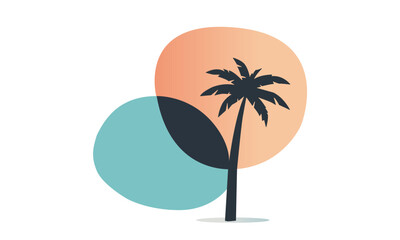  abstract palm tree with organic shapes © istorsvetlana