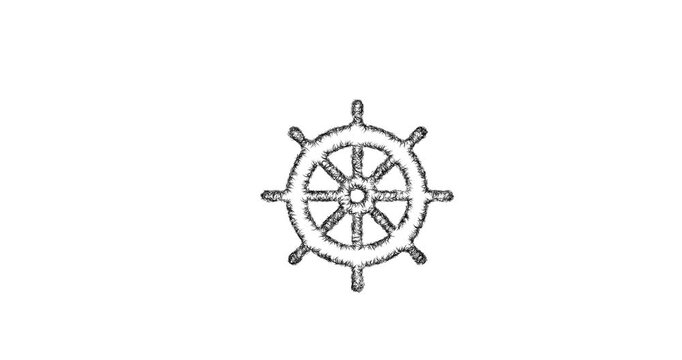 Sketch helm icon animation - smooth progressive reveal