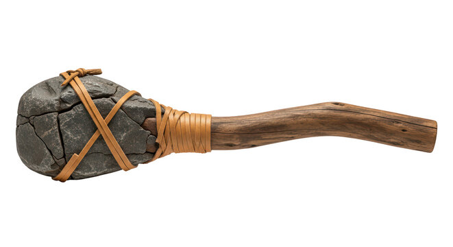Ancient Stone Mace Primitive Weapon Background