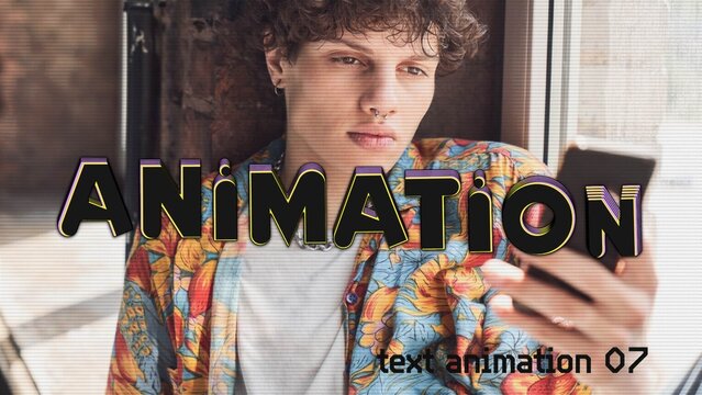 Echo Text Animation 07