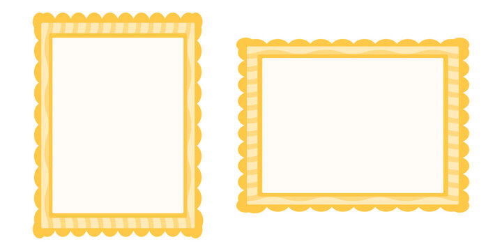 Border kawaii vector and frame lace valentine with set template trendy. Cute title paper and coquette birthday photo with children notebook scrapbook. Design border hand and funky frame card