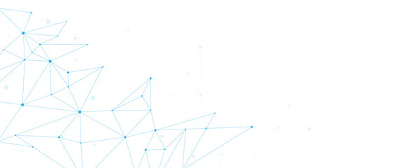 Abstract white blue digital technology futuristic communication high tech concept dots global lines connect network background vectors   © AJ Unick Creator