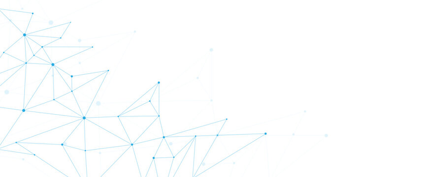 Abstract white blue digital technology futuristic communication high tech concept dots global lines connect network background vectors  