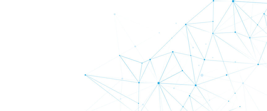 Abstract white blue digital technology futuristic communication high tech concept dots global lines connect network background vectors  