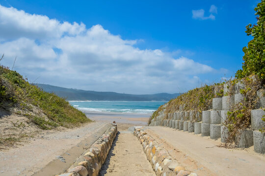 Beautiful Buffelsbaai or Buffalo bay beach near Knysna in garden route