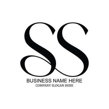 SS logo design modern SS letter logo template for branding identity vector