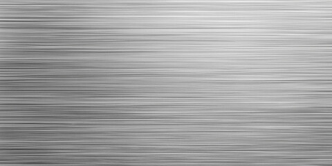 Fototapeta premium Satin silver brushed aluminum texture with smooth industrial grain. 