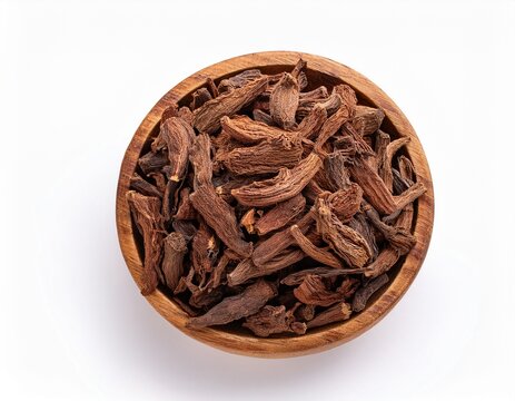 lapacho herbal tea isolated isolated on white background natural taheeboo dry tea pau d arco herb tabebuia heptophylla