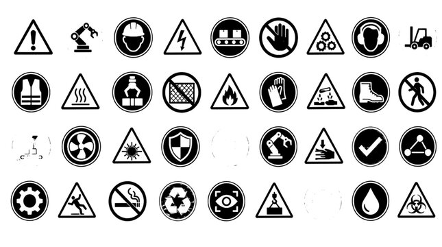 Industry 4.0 Smart Factory Automation Icons - 36 Industrial Technology Vector Icons