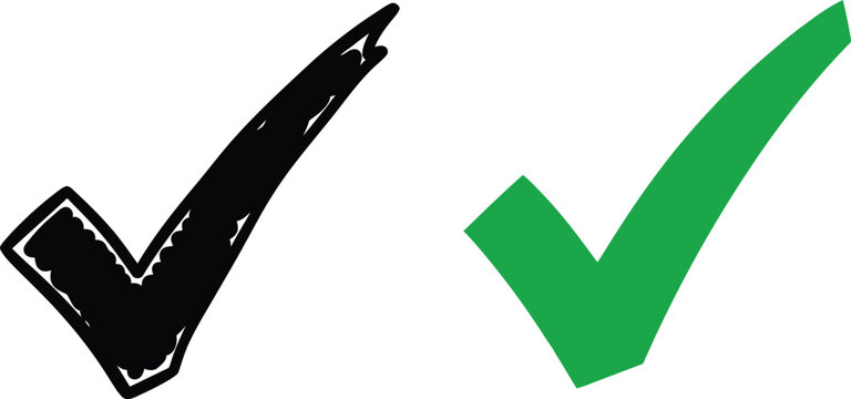 Check mark icons Vector