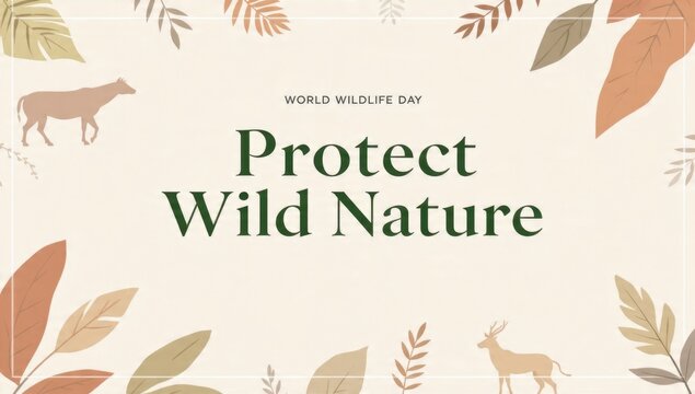 Protect Wild Nature World Wildlife Day