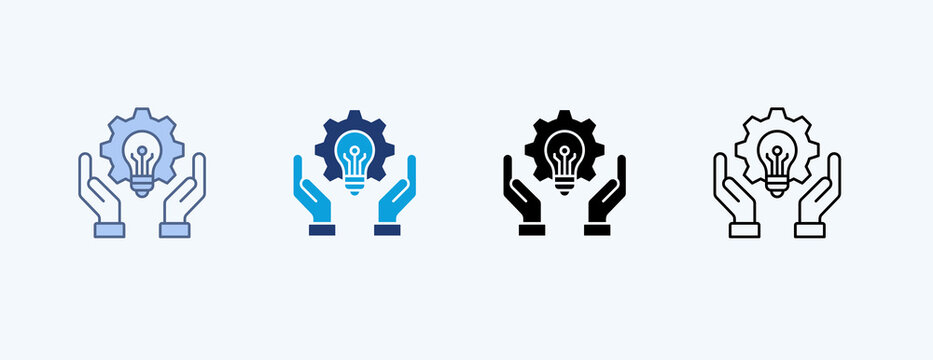 Technology Adoption Multiple Icon Illustration Vector