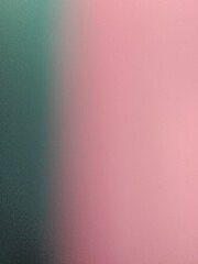 Fototapeta premium Abstract soft pink and dark green gradient background with grainy texture