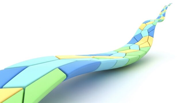 Abstract Geometric Snake Form