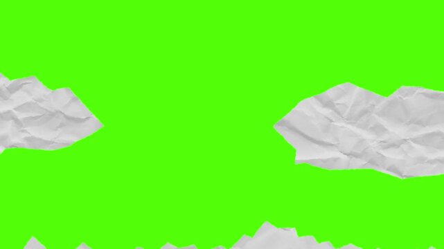 Ripped paper border green backdrop mockup torn newspaper frame design