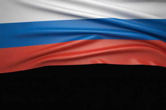 Dramatic waving flag of Donetsk People's Republic with bold colors for news, politics, and global events reporting visuals