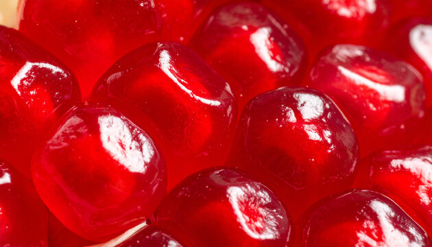Close up pomegranate seeds