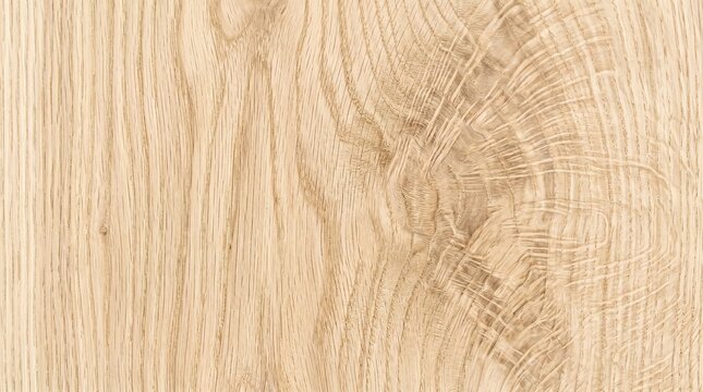 macro photography of clean light oak wood grain texture, top-down view