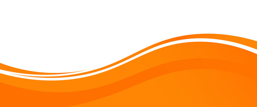 PrintVector orange line background curve element with white space for text and message design, overlapping layers, vector
