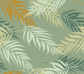 Pastel colors hand drawn flower art seamless pattern. pattern abstract flower and leaf, brush strokes seamless pattern, Brushstroke flowers and leaves pattern, flowers hand-drawn.retro Brushstroke art © Sukman
