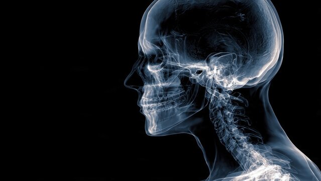 Human Skull X-Ray Profile